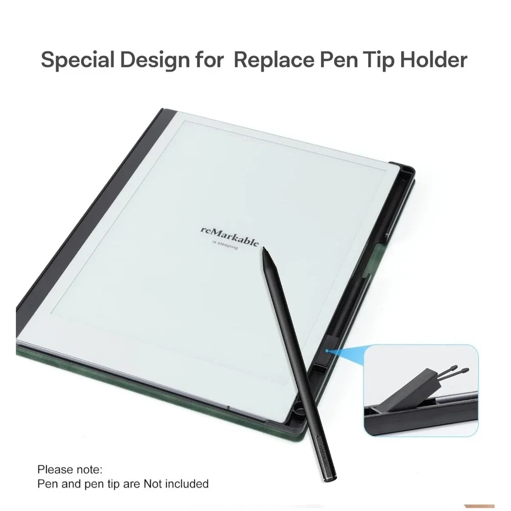 CoBak Case for Remarkable‎ 2 Paper Tablet Cover with Pen Holder Daisy Green